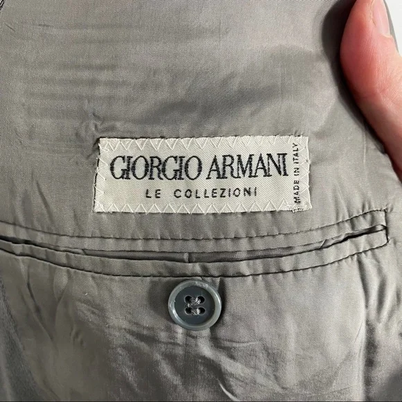 Giorgio Armani Gray Blazer Men’s Made in Italy